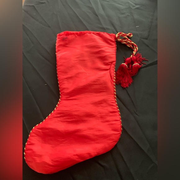 Vintage Christmas Stocking, Preloved, 17in long - Picture 2 of 3